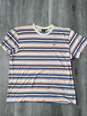 Vans Striped Short Sleeve Retro T-Shirt - Multicolor